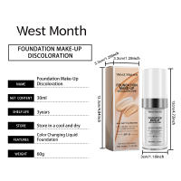 Corrector natural termostático, base líquida de maquillaje hidratante duradera - details 0