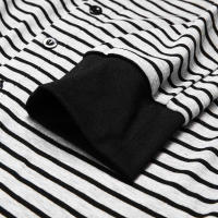 Pijama Para Hombre Con Rayas Camiseta De Cuello Redondo Manga Larga Cómodo Y Casual Ideal Para El Hogar Tallas S-3XL - details 4