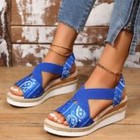 Sandalias de tacón de cuña de verano para mujer - details 1