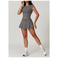 Falda deportiva para mujer, pantalones cortos incorporados, falda de tenis, falda deportiva para correr de cintura alta, pantalones cortos - details 9