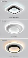 TOMAXIN 3Color 24CM Round Square Modern Led Ceiling Light For Room Bedroom Corridors Aisle Cloakroom Ceiling Light Hallway Light - details 9