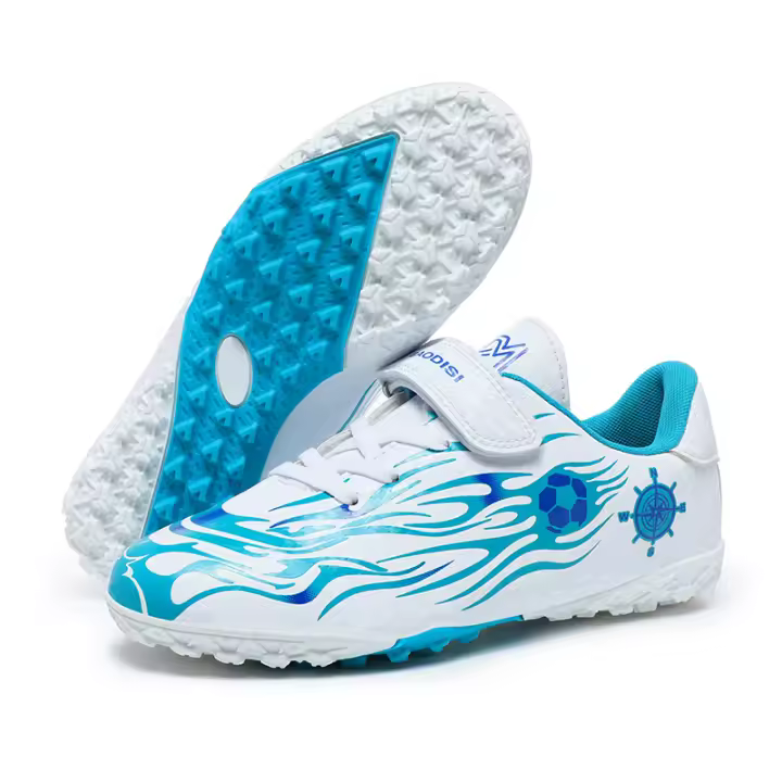 Zapatos de tacos de fútbol para niños y niñas, calzado atlético para exterior, interior, suelo firme - 1