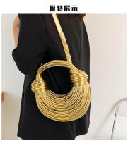 Nuevo Bolso de mano tejido a mano para pan y fideos, con cable eléctrico, para hombro, - details 10