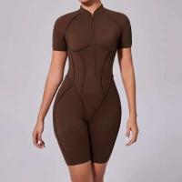 Monos Deportivos de Yoga Fiess Mangas Cortas, Espalda Abierta, Talla Única para Mujeres - details 36