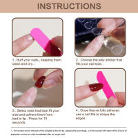 Uñas postizas de alta calidad con estampado de estrellas, material seguro, ble, impermeables para vestidos de chicas calientes - details 5
