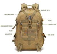 Mochila táctica reflectante de camuflaje Molle para exteriores, bolsa de asalto, senderismo, Camping, caza, equitación, 40L - details 9