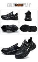 Zapatos de Seguridad Ligeros con Cierre de Gancho y Bucle Zapatillas de Trabajo Transpirables para Hombres Anti-Perforación de Corte Bajo Punta de Acero - details 19