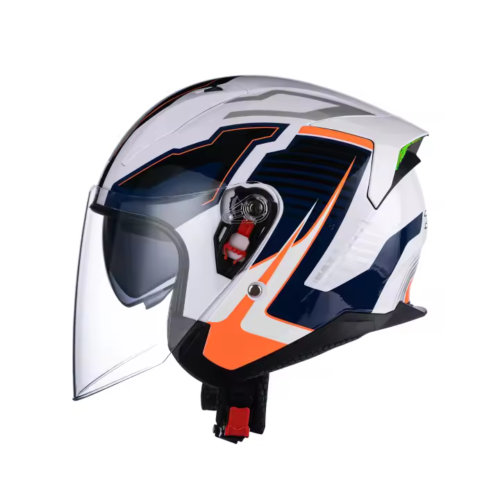 Casco de moto 3c para hombre y mujer, homologado, medio, para todas las estaciones, para invierno - 1