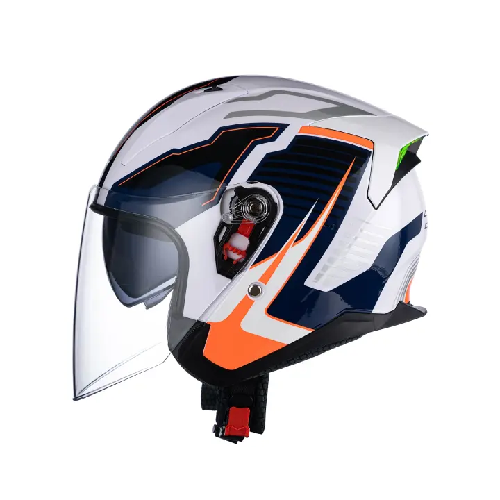 Casco de moto 3c para hombre y mujer, homologado, medio, para todas las estaciones, para invierno - 1