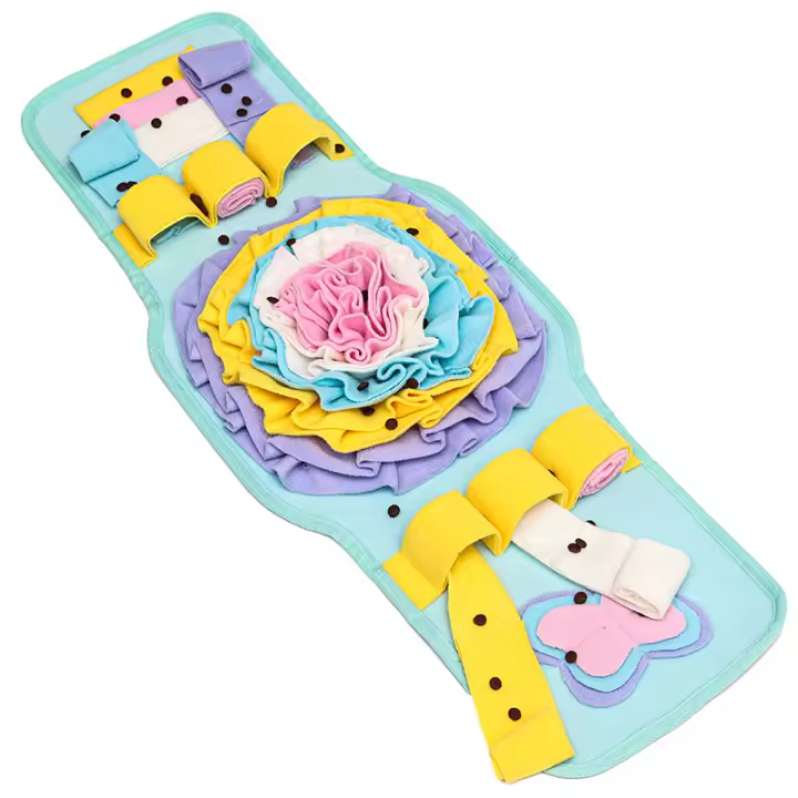 Reloj para mascotas, almohadilla para olores, juego de rompecabezas con fugas de comida Molar, juguete para perros, entrenamiento Molar Universal para las cuatro estaciones - 1