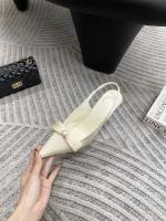 Nuevo temperamento de cabeza puntiaguda de satén, tacones altos, moda para mujer, lazo de perlas, bolsa de tacón fino, sandalias para la cabeza - details 37
