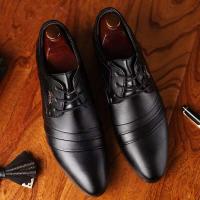 Sapatos 2024 nueva moda calidad PU cuero hombres negocios vestido de oficina zapatos Oxford - details 1