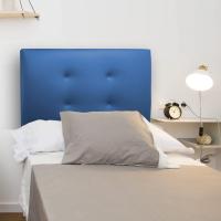 Estructura de Madera, Tapizado en Polipiel Blanca, Diseño Moderno con Botones, Fácil Instalación - Polipiel Blanca, 135 cm - details 7