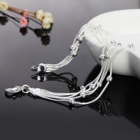 Andara Pulsera de Plata Esterlina  con Cadena de Serpiente y Cuentas Redondas - details 4