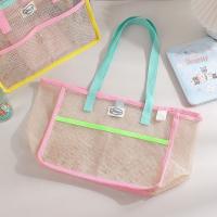Bolsa de aseo de malla para bolso, bolsa de almacenamiento de ropa de gran capacidad de Color fresco, bolsa de lavado multibolsa, organizador de ducha colgante - details 5