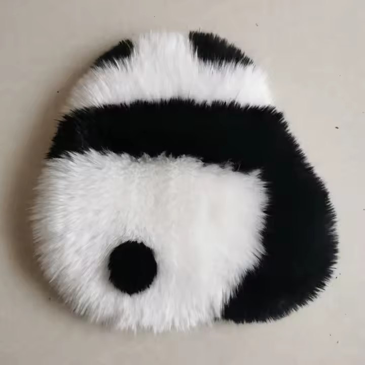 Cojín de Peluche de Panda Almohada de Espalda de Dibujos Animados para Decoración de Sofá de Estar - 1