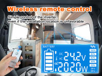 Onda sinusoidal pura 24V a 230V Convertidor de voltaje Inversor 2000W 4000W Fuente de alimentación de emergencia al aire libre RV Convertidor - details 4