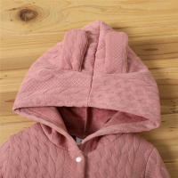 Bodysuit De Invierno Para Bebé Recién Nacido Niño Y Niña Con Capucha Camiseta Larga Suéter Romper Unisex Ropa Cálida Para Otoño E Invierno - details 2