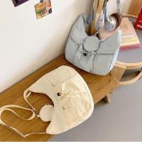 Bolso cruzado de estilo coreano, bolso plisado con cordón de gran capacidad, versátil, ligero con monedero - details 8