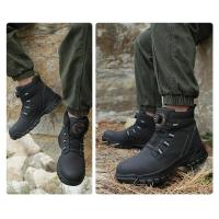 Botas de trabajo indestructibles con puntera de acero para hombre, impermeables y seguras - details 23