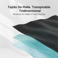 Ergonomica Escritorio, Silla Oficina Soporte Lumbar, Silla de Ordenador reclinable de ángulo Grande, Respaldo de , Negra - details 15