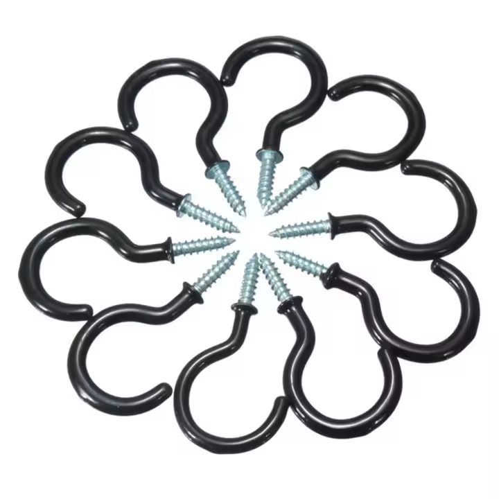 10 Uds. Soporte de almacenamiento para el hogar con hombros resistentes, ganchos de techo, ganchos para tazas, colgador de tazas montado en la pared - 1