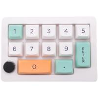 Interruptor mecánico Macro programable de 13 teclas, interruptor intercambiable en caliente, luz RGB de 7 colores, Mini teclado para juegos, teclado numérico blanco - details 3