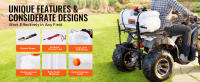 SucceBuy Pulverizador de punto ATV, 15,9 gal/60 L, bomba de 12 V, brazo ajustable, caudal de 1,9 GPM, 0-72 PSI, manguera de 20 pies, blanco - details 3