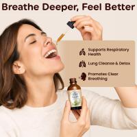 Lung Naturals Drops Lungs, extracto concentrado de hoja de gordolobo 10:1 para la salud respiratoria, sabor natural a fresa y limón, - details 1