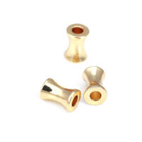 Cuentas de Pulsera de Brasso Dorado Mate Forma de Cilindro Ideal para Hacer Joyería DIY - details 44