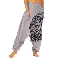 Pantalones harén con parte inferior caída para mujeres y hombres - details 10