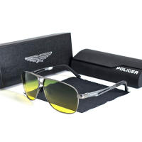 2025 POLICER Gafas de Sol Pilot para Hombre UV400 Polarizadas, Regalo Familiar para Viajes y Piscina, Diseño Retro Italiano - details 3