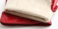 Guantes de piel de oveja para mujer, manoplas cortas de terciopelo fino para pantalla táctil, de cuero, de buena calidad, para invierno, 2226 - details 81