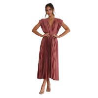 Nueva Moda de Vestidos para Mujer Primavera-Verano 2025 Estilo Casual Sin Mangas, Vestidos de Presión, Vestidos Sueltos, Cremallera - details 1
