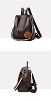 Mochila clásica de cuero sintético suave para mujer, Bolso multiusos a prueba de robo, versión coreana, novedad, envío directo - details 14