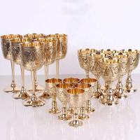 1 Uds 35/80/180/200ml Vintage cobre grabado wer patrón copa agua cáliz Buda Altar beber copa de vino - details 9