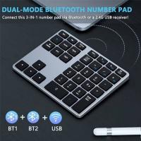 Teclado numérico inalámbrico Bluetooth, almohadilla delgada portátil para ordenador portátil, Mac,PC, escritorio, 35 teclas, 2 uds. - details 4