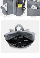 Mochilas para mujer, bolsas de libros informales, bolsas traseras de moda para mujer, bolsa de viaje impermeable, diseño Vertical de gran capacidad, antirrobo - details 17
