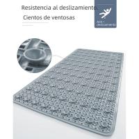Alfalbra Alfombra de baño antideslizante con orificios de drenaje con ventosa, alfombrilla de ducha lavable a máquina para adultos y niños - details 0