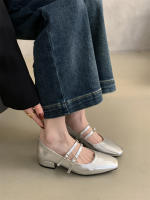 Zapatos Mary Jane de tacón en bloque para desplazamientos suaves estilo hada francesa - details 9