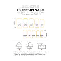 Uñas artificiales de cobertura total, manicura francesa de prensa larga, 24 piezas, con puntas blancas, para decoración de uñas - details 3