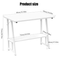 Rcynview Mesa de Oficina Moderna - Madera y Marco de Metal Z - Ideal para Dormitorio o Oficina - Producto de Alta Calidad - details 9
