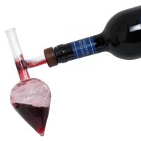 Aireador de vino, tapador de botellas portátil y decantador rápido, aireador de vino circular transparente/en forma de melocotón - details 1