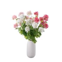 Flores de hortensias artificiales de lujo, rama de flores de hortensias de plástico realista, flor falsa elegante, decoración para sala de estar - details 5