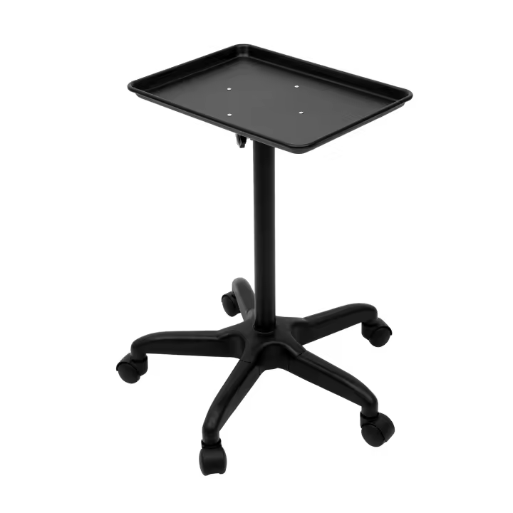 Carrito de Peluquería Ajustable de Altura Plataforma de Aluminio para Estilistas de Pelo - 1
