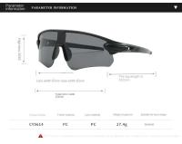 Gafas de Sol Clásicas Diseño Grande para Deportes al Aire Libre y Ciclismo - details 5