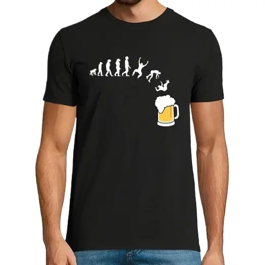 evolución de la cerveza Camisetas CERVEZA,Pack Regalo Camiseta Personalizada - 1