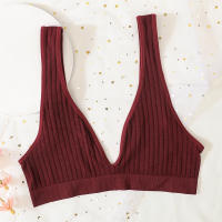 Sujetador Sin Costuras De Profundo Escote Para Mujer Lencería Sexy Sin Aros De Espalda Baja Bragas Dormir Sujetador Push up Unisex Crop Top - details 19