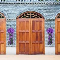 2pcs Flores Artificiales de Hiedra Violeta - Plantas Colgantes Falsas para Exteriores, Patio, Jardín, Porche y Decoración de Bodas - details 5
