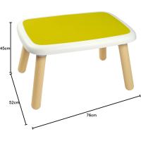 Mesa Infantil Niño de Plástico, Tablero Verde y Patas Beige, para Interior y Exterior - details 6